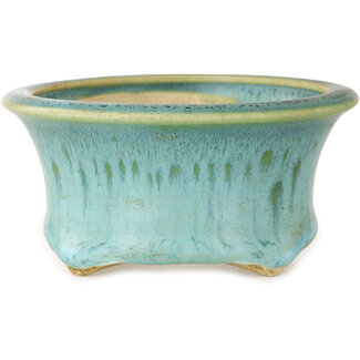 Horie Bikoh Maceta redonda para bonsái azul de 103 mm de Horie Bikoh, Fukushima