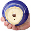 Ronde blauwe bonsaipot van Horie Bikoh - 105 x 105 x 73 mm