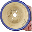 Maceta redonda azul para bonsái de Horie Bikoh - 105 x 105 x 73 mm