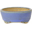 Vaso bonsai ovale blu di Horie Bikoh - 123 x 100 x 40 mm