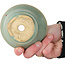 Pot à bonsaï rond bleu clair craquelé par Issho - 105 x 105 x 55 mm