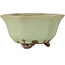 Sechseckiger grüner Craquelé-Bonsaitopf von Heian Kozan – 110 x 110 x 58 mm