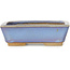 Pot à bonsaï rectangulaire bleu de Bigei - 123 x 95 x 38 mm