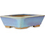 Rechthoekige blauwe bonsaipot van Bigei - 123 x 95 x 38 mm