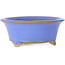 Maceta redonda azul para bonsái de Bigei - 97 x 97 x 42 mm