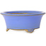 Ronde blauwe bonsaipot van Bigei - 97 x 97 x 42 mm