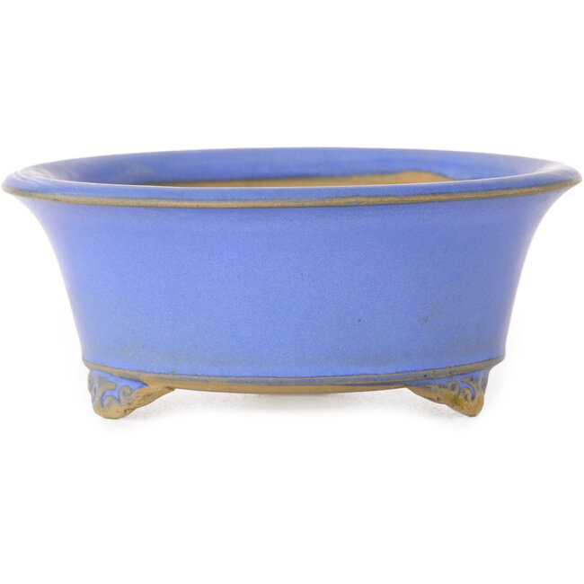 Runder blauer Bonsai-Topf von Bigei – 97 x 97 x 42 mm