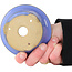 Ronde blauwe bonsaipot van Bigei - 97 x 97 x 42 mm