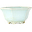 Pot à bonsaï hexagonal bleu de Shoseki - 130 x 130 x 67 mm