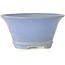 Ronde blauwe bonsaipot van Shoseki - 112 x 112 x 57 mm