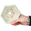 Hexagonal blue bonsai pot by Shoseki - 130 x 130 x 67 mm