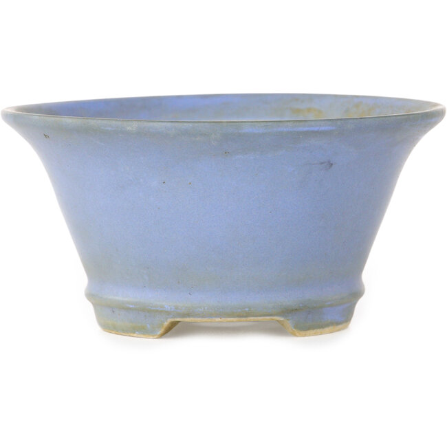 Runder blauer Bonsai-Topf von Shoseki – 112 x 112 x 57 mm