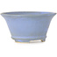 Round blue bonsai pot by Shoseki - 112 x 112 x 57 mm