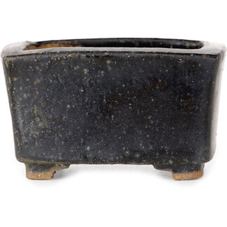 Pot rectangulaire bleu foncé de 85 mm provenant du Japon