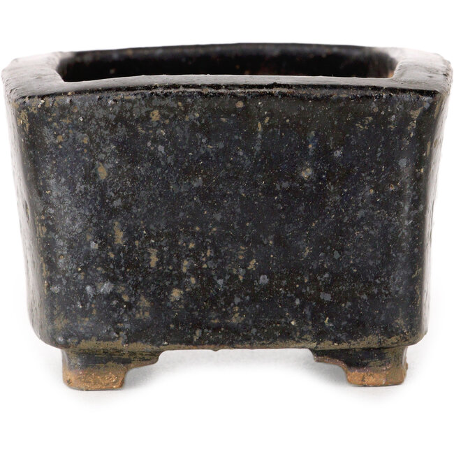 Rechteckiger, dunkelblauer Bonsai-Topf – 85 x 72 x 50 mm