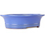 Maceta ovalada para bonsái azul de Seizan (Reihou, Kataoka Katsushi, maestro del horno Seizan) - 285 x 245 x 78 mm