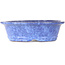 Ovaler blauer Bonsai-Topf von Shuhou – 253 x 208 x 75 mm