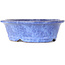 Ovaler blauer Bonsai-Topf von Shuhou – 253 x 208 x 75 mm