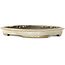 Ovale, gebroken witte bonsaipot van Koyou - 297 x 242 x 33 mm