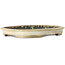 Pot à bonsaï ovale blanc cassé de Koyou - 297 x 242 x 33 mm