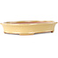 Ovaler, cremefarbener Bonsaitopf von Seizan (Reihou, Kataoka Katsushi, Meister Seizan-Ofen) – 320 x 250 x 52 mm