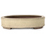 Ovale, gebroken witte bonsaipot van Yamaaki - 265 x 205 x 43 mm