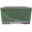 Rectangular green bonsai pot by Yamaaki - 193 x 155 x 82 mm