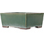 Vaso bonsai rettangolare verde di Yamaaki - 193 x 155 x 82 mm