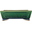 Pot à bonsaï rectangulaire vert par Ikkou - 235 x 177 x 77 mm