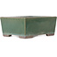 Rechthoekige groene bonsaipot van Yamaaki - 193 x 155 x 82 mm