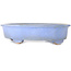 Oval blue bonsai pot by Wabachi - 312 x 227 x 72 mm