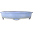 Maceta ovalada azul para bonsái de Wabachi - 312 x 227 x 72 mm