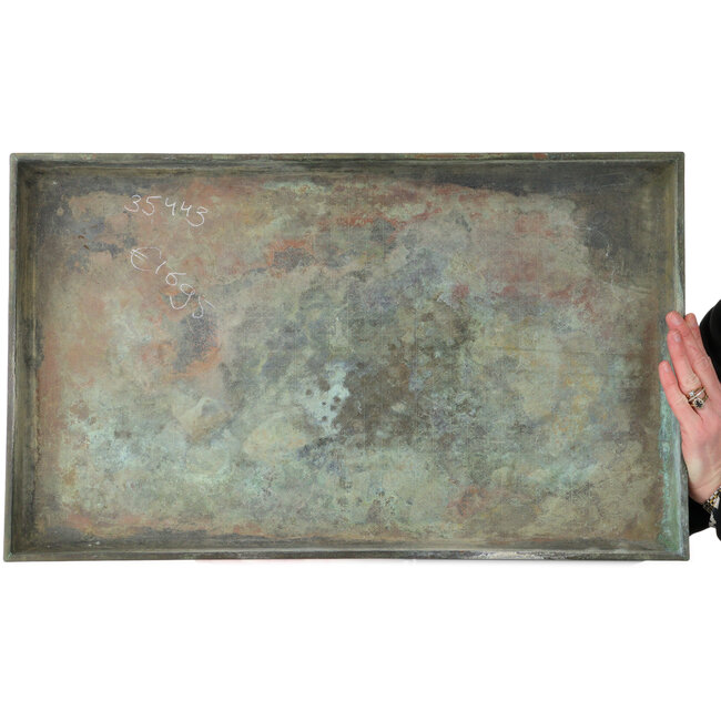 Suiban de bronce (doban) - 610 x 367 x 45 mm