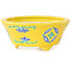 Round yellow, blue and green bonsai pot by Tou Ai - 75 x 75 x 35 mm