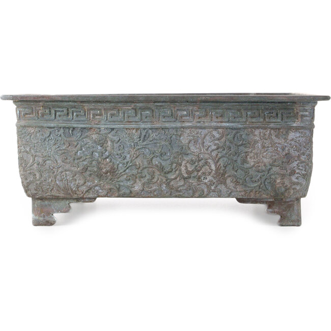 Bronzen suiban (doban) - 450 x 295 x 120 mm