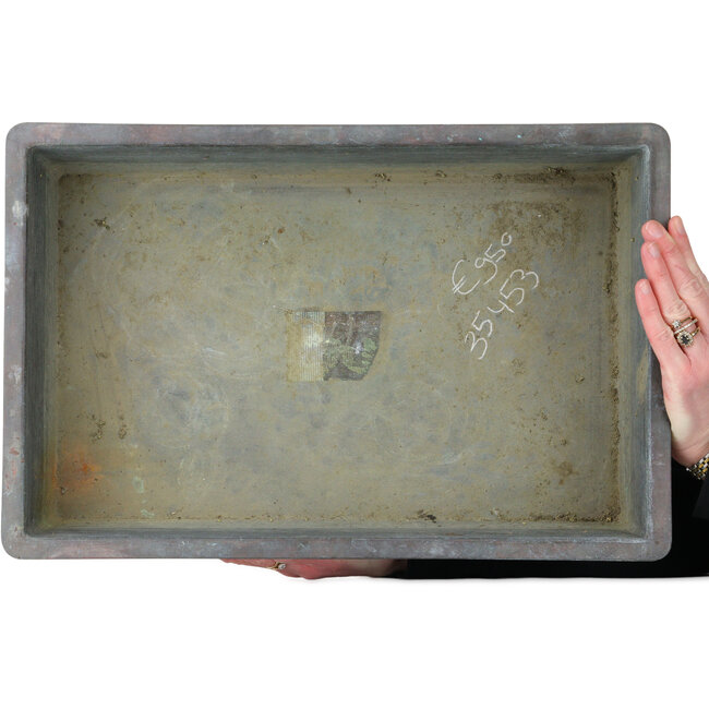 Suiban de bronce (doban) - 450 x 295 x 120 mm