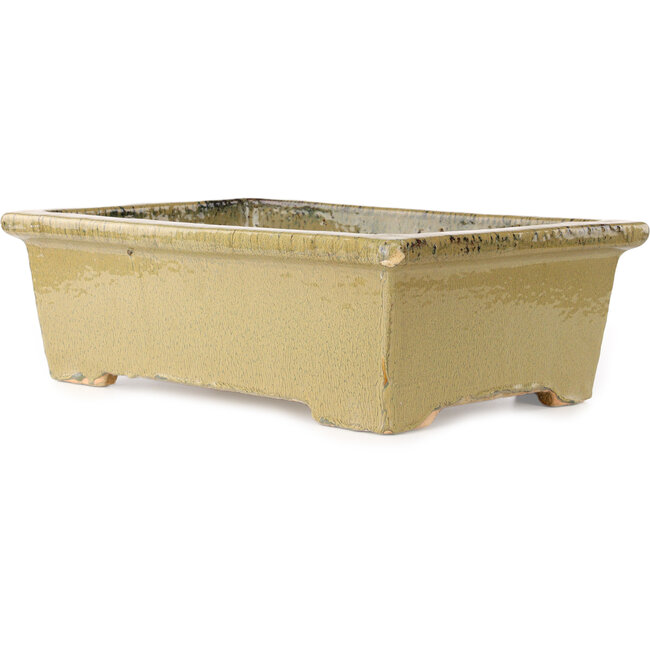 Rechteckiger beigefarbener Bonsai-Topf von Kanto – 530 x 345 x 160 mm