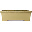 Rechteckiger beigefarbener Bonsai-Topf von Kanto – 530 x 345 x 160 mm