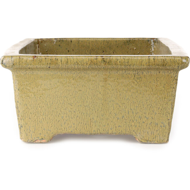 Maceta rectangular beige para bonsái de Kanto - 530 x 345 x 160 mm