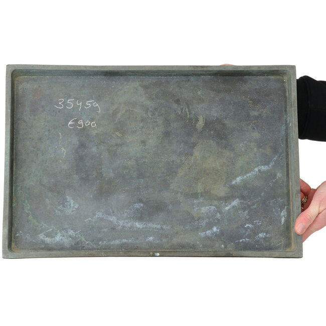 Bronzen suiban (doban) - 450 x 305 x 35 mm