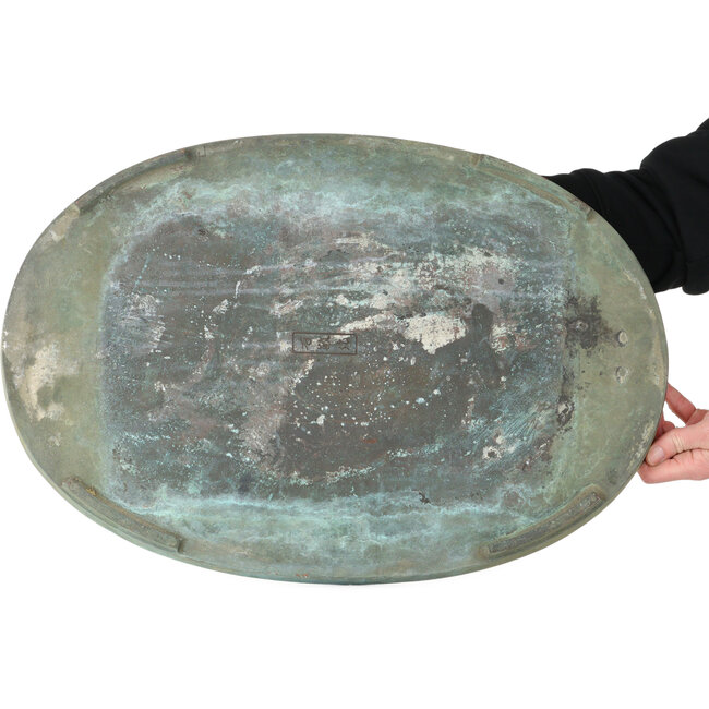 Bronzen suiban (doban) - 550 x 380 x 33 mm