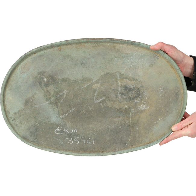 Suiban en bronze (doban) - 500 x 330 x 25 mm