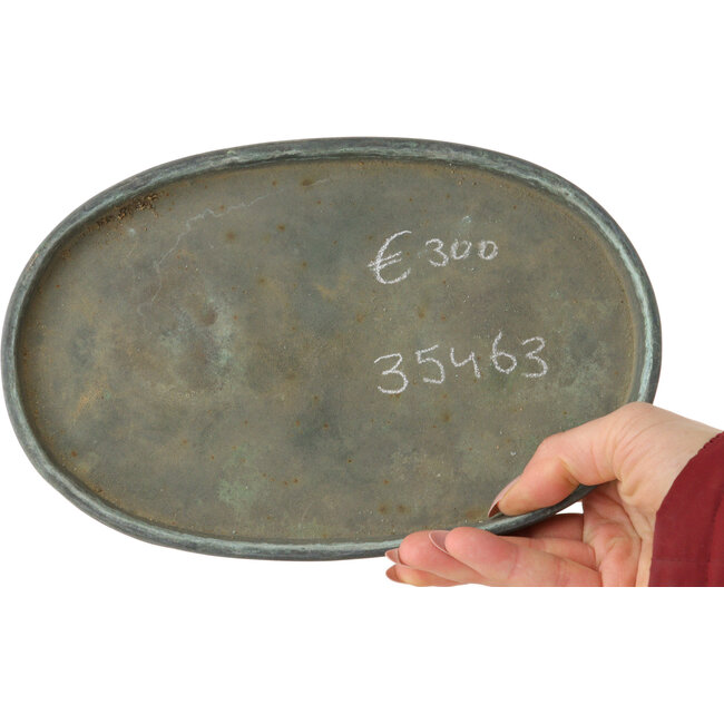 Suiban in bronzo (doban) - 225 x 145 x 24 mm