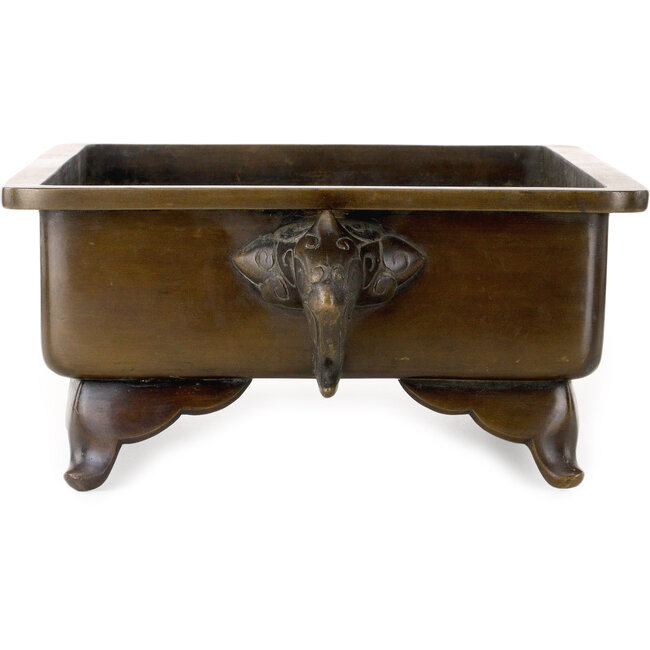 Bronzen suiban (doban) - 445 x 285 x 135 mm