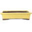Maceta rectangular amarilla para bonsái de Yamaaki - 322 x 245 x 75 mm