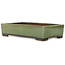 Rechthoekige groene bonsaipot - 407 x 245 x 95 mm