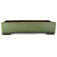 Rectangular green bonsai pot - 407 x 245 x 95 mm