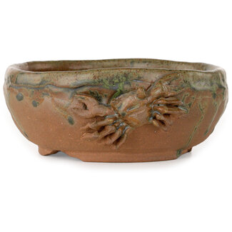 150 mm round unglazed pot from Japan
