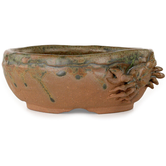 Runder, unglasierter Bonsai-Topf – 150 x 150 x 60 mm