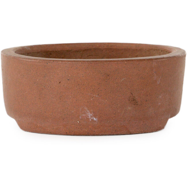 Vaso bonsai ovale non smaltato di Shibakatsu - 125 x 97 x 37 mm